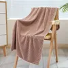 Serviette à serviette à rayures à rayures Soft Absorbant Microfiber Coral Bath Bath pour hommes et femmes 70 140 cm TJ4571