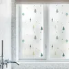 Adesivos de janela Jelnln Cartoon Flor Plant Pattern Padrão de floresta Eletrostático Glass Santi-Glare Shading Oppa Athroom Banheiro Filme de Privacidade