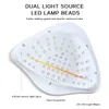 Séchoirs à ongles lampe de séchoir professionnel pour la manucure Gel UV puissant 66 LEDS Sense de détection automatique Turring tout vernis