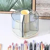 Storage Boxes Compact Makeup Brush Solution 360 Rotating Box Holder Organizer For Home Bedroom Desk