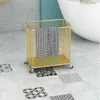 Laundry Bags Bin Light Luxury Simple Basket Hollow Design Storage Double Side Handles Clothes All- Home