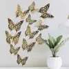 Window Stickers 12pcs/set 3D Hollow Butterfly Wall For Kids Rooms Home Decor Fridge DIY Party Wedding Butterflies