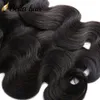 Les paquets de cheveux brésiliens tissaient une vague de corps raide ondulé bouclé lâche 3pcs vierge remy extensions de cheveux humains doubles trégrés forts bellahair 30inch