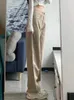 Jeans femminile da donna da donna kaki gamba larga streetwear vintage alta cinquanta coreana in stile coreano pantaloni mujer quotidianamente harajuku a figura