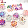 Glitter Tct394 Matte Color Chunky Mix Hexagon Paznokcie Glitter Nail Dekoracja Art Art Art Henna Tubbler Crafts DIY Festival Akcesoria