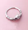 Anel de diamante cz de atacado- anel de diamante CZ para 925 jóias de prata esterlina com caixa original Princess Crown Ring Birthday Gift5146092