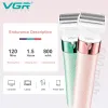 Shaves VGR 2in1 Face+Body Body Electric For Women Brooming Kit de Beardbody Trimmer Razor elétrico Razor de barba lavável