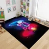 Dywany 80 120 Mata podłogowa gier wideo salon Neonowy uchwyt dla dzieci duży dywan wejściowy hal
