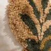 Kissen Baumwolle nordische INS -Abdeckung Böhmian Tufted Green Blattschleife Plüsch 45 x 45 cm Bett Wohnzimmer Sofa Wohnkultur Wohnzimmer Dekoration