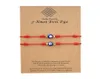 7 nodi blu malvagino blu ocula da bracciale carta carta bracciale regolabile braccialetti di corde rosso fortunato coppia di gioielli amicizia bracciale 2pscs8160788