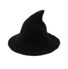 Czapka czarownicza zróżnicowana wzdłuż owczej czapki z wełny rybakowy rybakowy kapelusz moda wiedźma spiczaste Basin Basin wiadro na Halloween313768083165