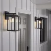 Orologi da parete 15 "H moderni neri neri outdoor sconce luce st19 lampadina a LED inclusa decorazione gratuita per l'arredamento dell'orologio camera da letto