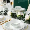 Placas Jingdezhen Ceramic Dinnerware Set