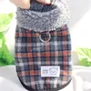 Hundkläder Fashion Warm Clothes For Pet Winter Outfit Plaid Shih Tzu Harness Yorkies Maltese Poodle Cat Puppy Coat Jacket Costumes