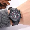 Montre-bracelets Hommes de mode Regardez les affaires de luxe en cuir décontracté montres de poignet pour le portefeuille Relogie Masculino