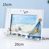 Frames 6inch Po Beach natürlicher Stil Mittelmeer Schlafzimmer Segelboot Seetabire Wälzte Wälder