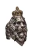 Anneau de lion de couronne animale punk pour hommes bijoux gothiques mâles 714 Big Size277K271B2644475