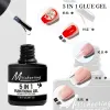 Nagelim 5 I 1 Multifunktionell topprock UV Gel Base Coat Gel för förlängning Professional Press-on Nails Gel Nail Accessories