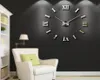 Nouvelle décoration de maison Big 2747inch Mirror Mur Clock Mermor moderne Design 3d Diy Grand Murale décorative Mur Watch Unique Gift 2011189357661