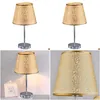 Table Lamps Vintage Gold Sier For Bedroom Bedside Desk Lamp Stand Light Fixtures El Office Led Standing Lighting Home Decor Drop Deliv Dhepq