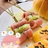 Disposable Flatware 100PCS Food Pick Dessert Buffet Fruit Salad Fork Muffin Vegetable Stick Cocktail Toothpicks Wood Material For Cake