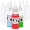 収納ボトル5pcs 10ml/20ml/30ml/50ml/100ml透明なプラスチックドロッパーアプリケーターヘアオイル用のツイストトップキャップローションメイクアップ液体