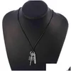 ペンダントネックレスパンク21 Twenty One Pilots Rock Band Skeleton Cord BFF Best Friend Necklace for Men Music Hip Hop Jewelry Dropdhavr