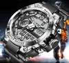 Relogio Masculino 2022 Lige Sport Men Quartz Digital Watch Creative Diving ES Waterdicht alarm Dual Display Clock 2202285510656