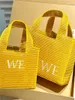 Luxury Straw Designer Beach Bag Cosmetic Bag Luxury Tote Bag Designer Makeup Bag Women's Handväska broderad gräs Woven Vegetable Basket Shoulder Bagage