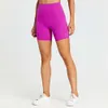 Shorts de yoga hontant à sec rapidement avec des poches coulant des sports de fitness pantalons cycliques hauts shorts de motard serré