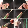 18 kolorów błyszczące nici brokatowy zestaw do włosów Złote jedwabne włosy brokat przedłużanie sznurków akcesoria dla kobiet