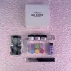 Kits nagel akrylpulver och flytande monomer naglar konstdekoration för manikyruppsättning kit kristall nagel glitter 3D nagelips snidverktyg