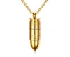 Bullet Pendant For Men Graved Lord Bible Prayer Halsband Rostfritt stål Manlig smycken Cremation Ashes Urn Bijoux85305837984032