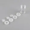 Shadow 10 / 50pcs 10 ml Clear comme récipient en bocal en plastique pour la poudre de fard à paupières à paillettes de puissance lâche avec bouteille d'emballage rechargeable flip tamis