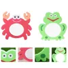 لعبة Bath Toys 2 PCS Eva Cartoon Mirror Kids Wating Teys Educational Toys Floating Baby Shower Game Funder Water Water Bathub Girl 240413