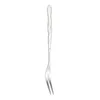 Dinnerware Sets 10 Pcs Fruit Picks Stainless Steel Forks Coffee Mixer Stick Cocktail Reusable Mixed