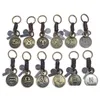 Tornari Canali 12 Contellazione Tornario Cowe Zodiac Retro Key Chain Bronze Keyring per il compleanno Deli Deli Dhljj Dhljj