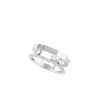 Ontwerper Messikas sieraden S925 Sterling Silver Plum Familie Drie diamantglijdende ring Age reduceren artefact meisje delicate elegant zeer eenvoudige vrouwelijke