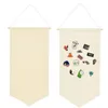 Dekorativa plattor 2st Badge Storage Holder Hållbara praktiska DIY -flaggor Banners Stand Brosch Display For Home