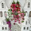 Fleurs décoratives artificielles bougainvillea fleur vigne mur hang déco bricolage mariage arrangement floral matériel