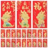 Geschenkwikkeling Chinese rode enveloppen 2024 Jaar de Dragon Hongbao -pakketten Cartoon Lucky Money