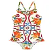 Kids Swimwear Toddler Girls Summer Morning Glory one Piece Swimsuit Baby girls Floral Printed Elegant Swimwear 7255113