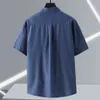 Camicia da camicia in denim estate giacche di camicie in jeans a maniche corte maschio plus size 10xl camicie a jean