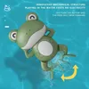 Toys de bain Baby Bath Toys for Children New Baby Bath Swimming Bath Toy Cute Frogs Clockwork Bath Toy Brinquedos Infantil 240413