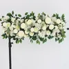 100 cm DIY MARIAGE FLOWER MUR ARGAGEMENT DE LA SILLE PEONIES ROSE ROSE ARTIFICIELLE DÉCOR DÉCOR DE FLEUR DE FLOR