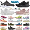 Hokah Hokahs One Bondi Clifton 8 Chaussures de course pour femmes Carbon X 2 3 Triple blanc noir jaune pêche Whip Mens Womens Plateforme Shoe