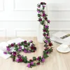 Fiori decorativi rosa artificiale per decorazione del matrimonio finta casa decorazione della sala da panorama parete appesa piante di ghirlanda fai -da -te 45pcs 69pcs