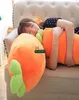 Dorimytrader Big Cuddly Soft Cartoon Carrot Plush Doll Toy Realistische wortels kussenkussen groenten speelgoed 41inch 105 cm DY617755676941