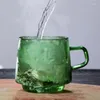 Weingläser farbenfrohe Kaffeetasse Borosilikat Glas Bernstein Tasse mit Griff Tee Saft Milch Wasser Küche Getränke Geschirr