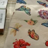 Dragonfly Butterfly Pattern Yarn Dyed Thick Jacquard Fabric Sofa Pillow Case Bag Suit Making Fabric 50cmx150cm 240328